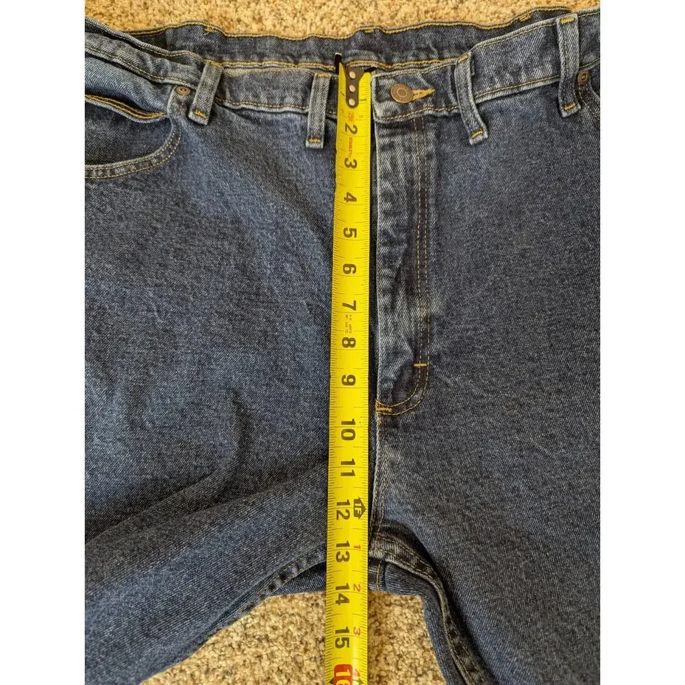 Wrangler Mens Jeans Five Star Regular Fit Flex 44x30 Dark Wash Denim 1096FXVMF